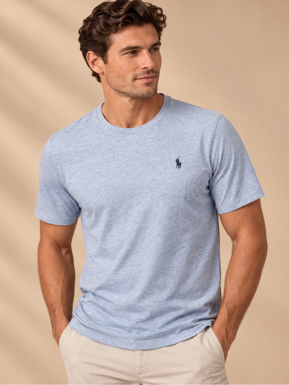 Polo Ralph Lauren Blue Crew Neck T Shirt Size Medium